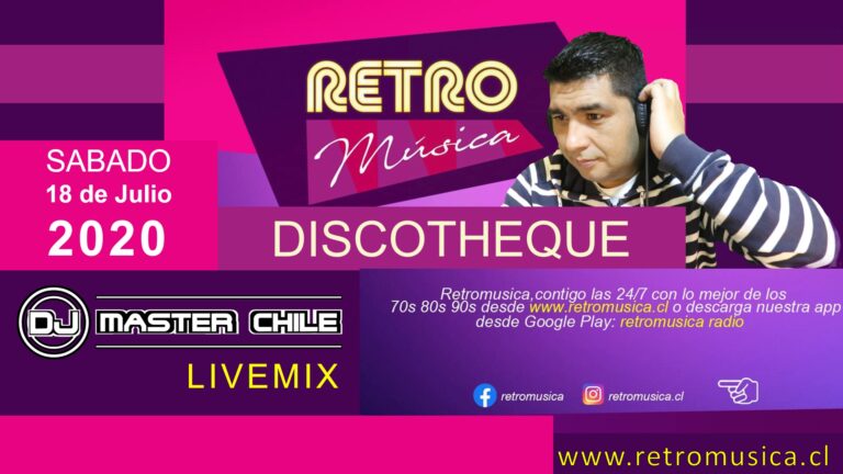 LIVE MIX EURODANCE (75 MIN AUDIO) – DJ MASTER CHILE X RADIO RETROMUSICA